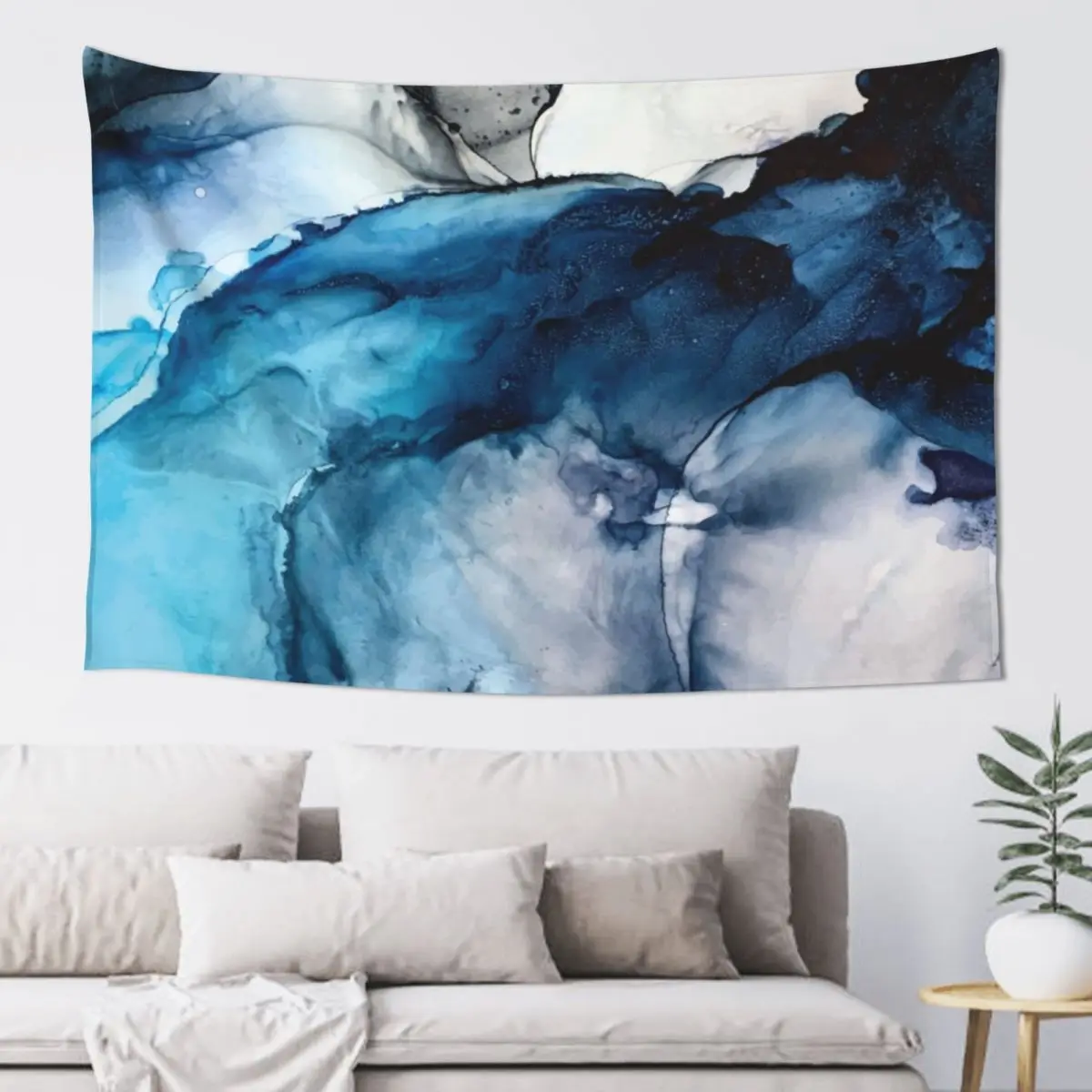 White Sand Blue Sea - alcohol ink painting Tapestry House Decor Aesthetic Home Decor Tapestry
White Sand Blue Sea - alcohol ink painting Tapestry House Decor Aesthetic Home Decor Tapestry