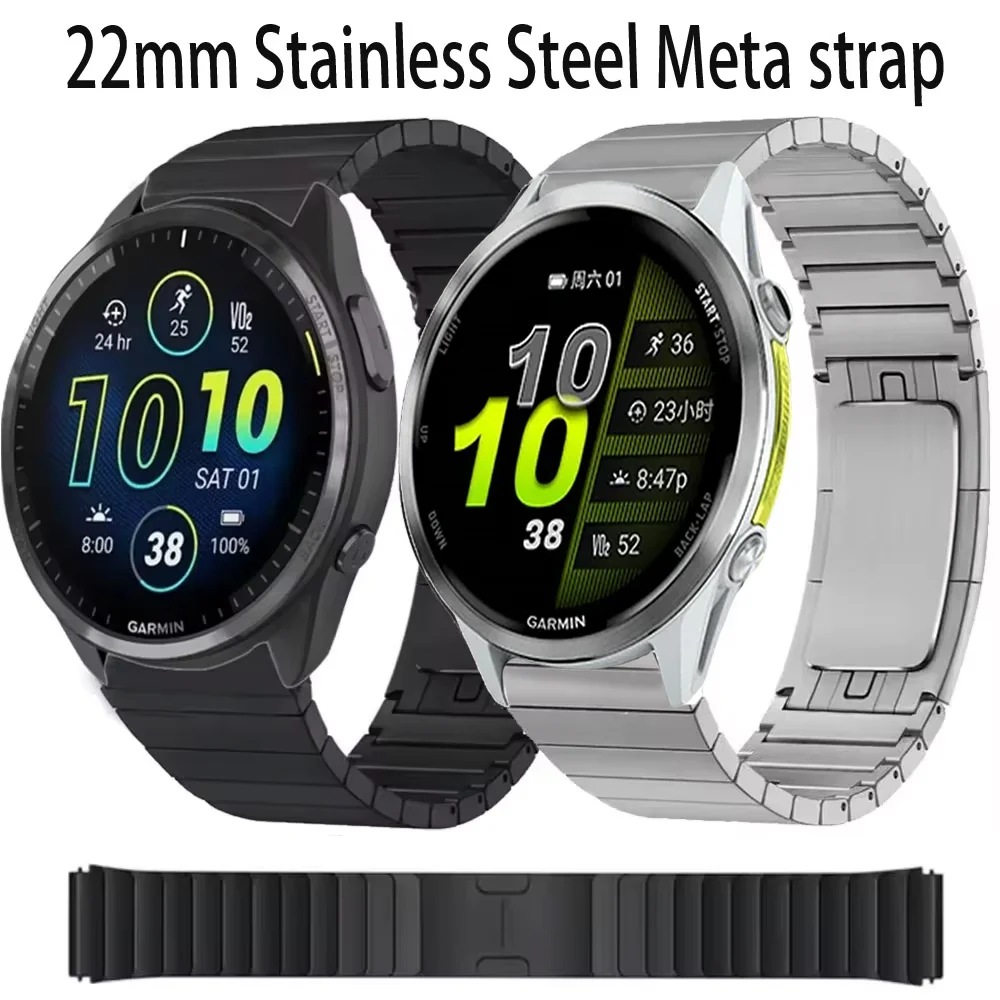 22mm Metal Strap for Garmin Foreruner 970 965 955 265 255 570 47mm Stainless Steel Bracelet Band Garmin Venu 3/4 45mm Wristband
22mm Metal Strap for Garmin Foreruner 970 965 955 265 255 570 47mm Stainless Steel Bracelet Band Garmin Venu 3/4 45mm Wristband