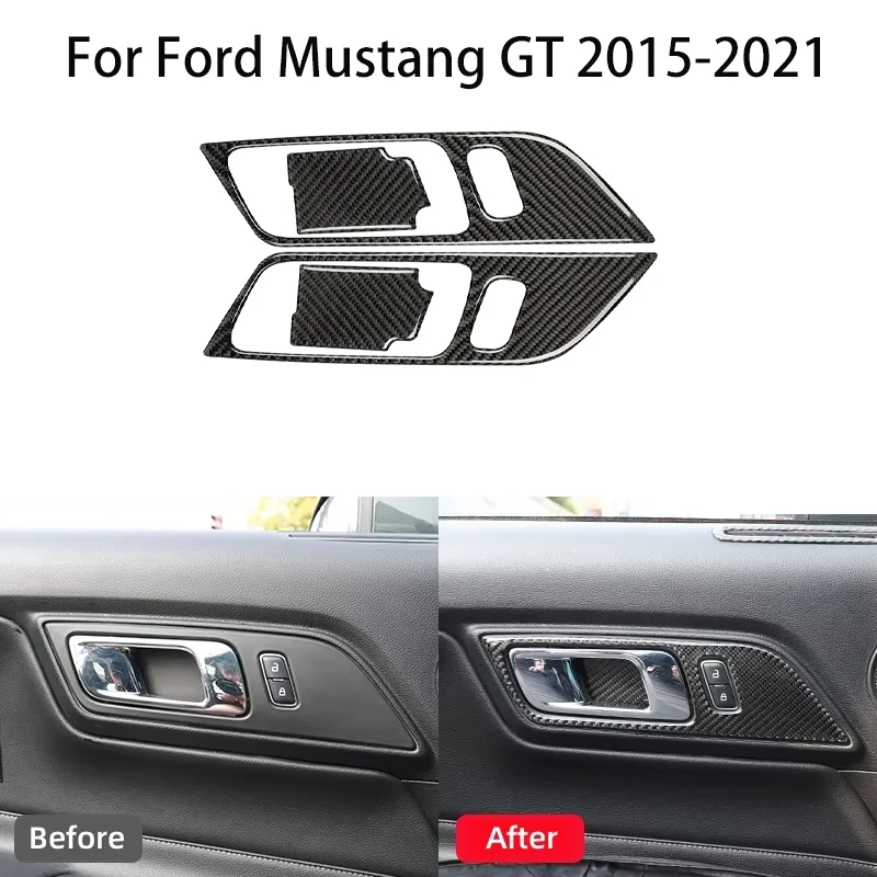 For Ford Mustang GT 2015-2021 Accessories Carbon Fiber Styling Interior Car Door Handle Frame Decoration Stickers Trim Cover
For Ford Mustang GT 2015-2021 Accessories Carbon Fiber Styling Interior Car Door Handle Frame Decoration Stickers Trim Cover