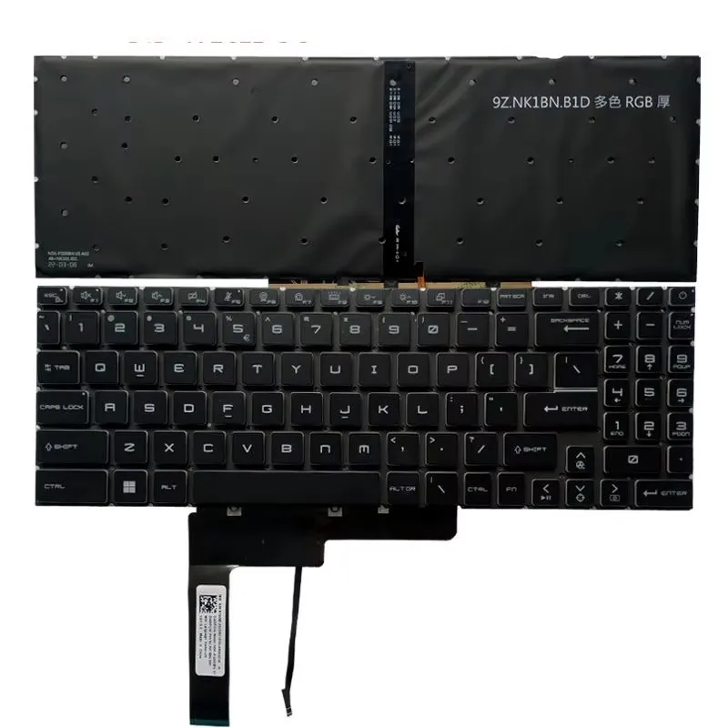 Новый ноутбук для MSI Katana GL65 GL66 12UCO 12UDO 12UEO 12UGO 12UGSO MS-1582 клавиатура с подсветкой в США
Новый ноутбук для MSI Katana GL65 GL66 12UCO 12UDO 12UEO 12UGO 12UGSO MS-1582 клавиатура с подсветкой в США