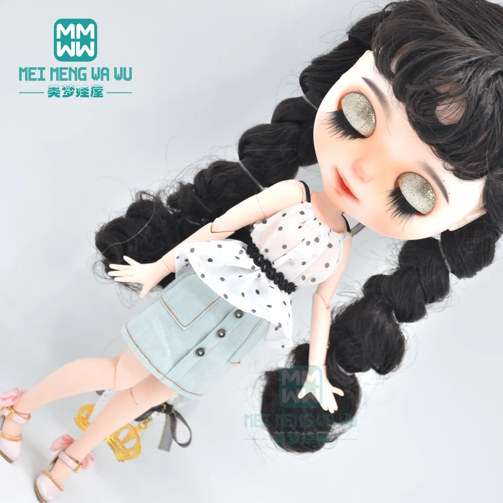 Одежда для куклы подходит для Blyth Azone OB22 OB24, модная юбка в горошек, подарки для девочек
Одежда для куклы подходит для Blyth Azone OB22 OB24, модная юбка в горошек, подарки для девочек