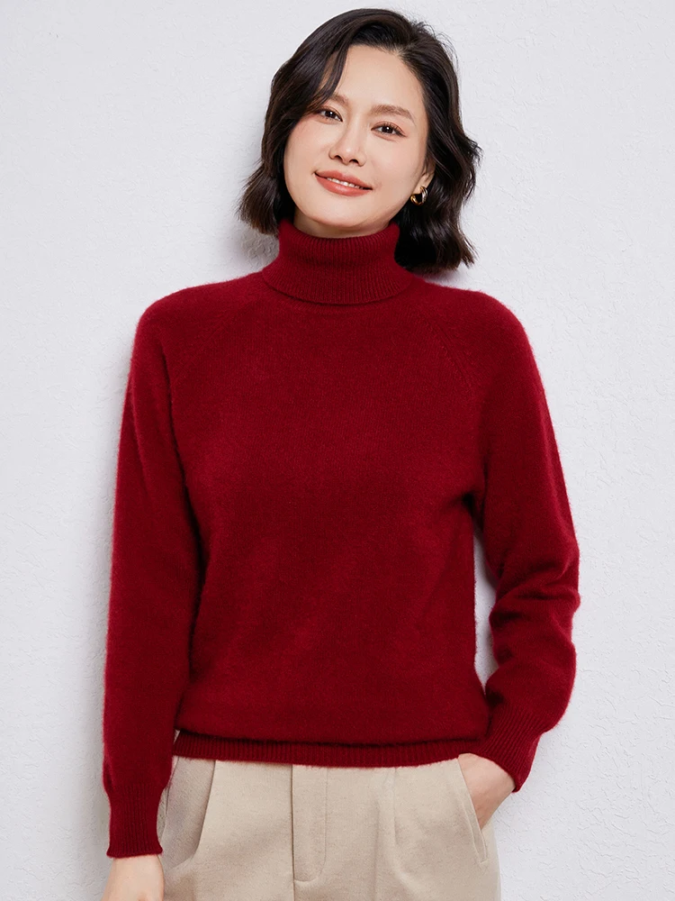 Basic Women's 100% Merino Wool Sweater Thick Pullover Autumn Winter Knitwear Lady Blouse Long Sleeve Clothing Cashmere Cozy Tops
Basic Women's 100% Merino Wool Sweater Thick Pullover Autumn Winter Knitwear Lady Blouse Long Sleeve Clothing Cashmere Cozy Tops