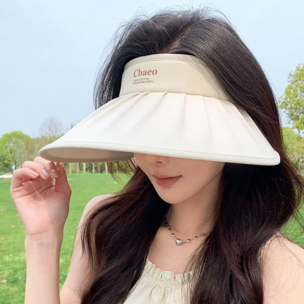 Summer Large Brim Empty Top Sun Hat Sun Protection Breathable Sunshade Hat Foldable Casual Baseball Cap Men Women
Summer Large Brim Empty Top Sun Hat Sun Protection Breathable Sunshade Hat Foldable Casual Baseball Cap Men Women