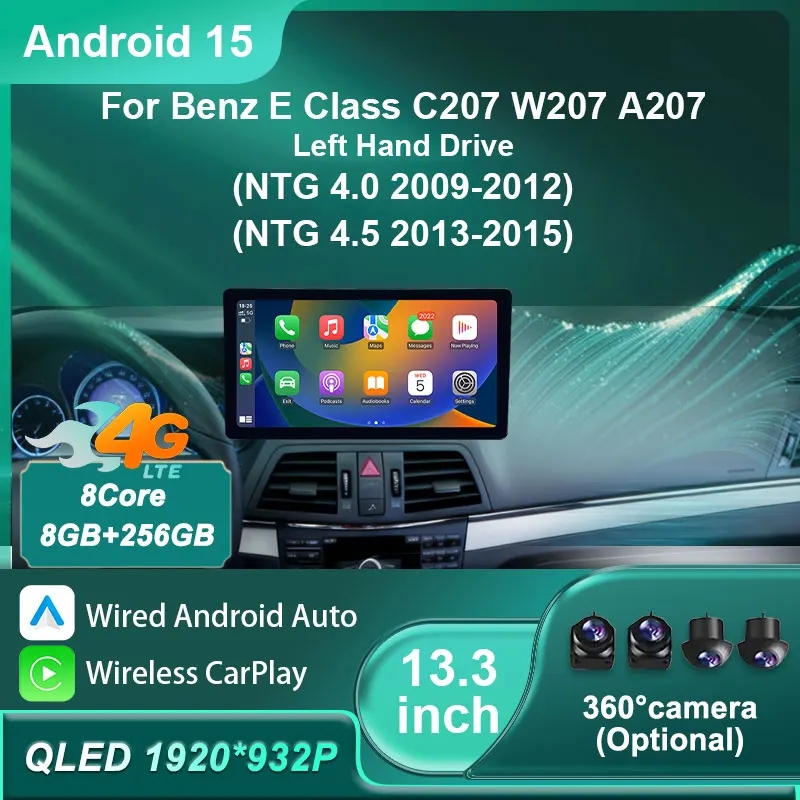 Android 15 для Mercedes Benz E Class C207 W207 A207 2009-2015 Автомобильный радиоприемник Аудио Мультимедийный видеоплеер Navi GPS DSP Стерео WIFi
Android 15 для Mercedes Benz E Class C207 W207 A207 2009-2015 Автомобильный радиоприемник Аудио Мультимедийный видеоплеер Navi GPS DSP Стерео WIFi