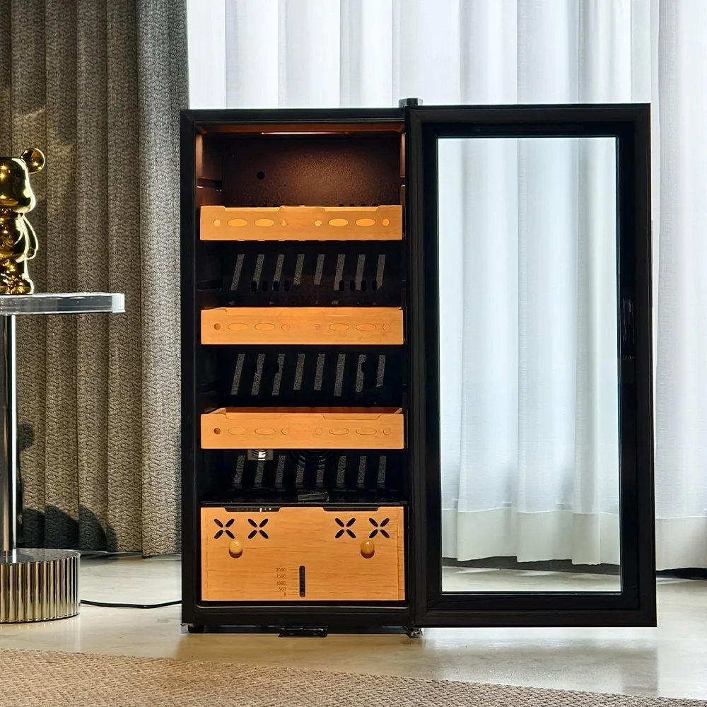 Manufacturer Humidor Cabinet Temperature Cabinet Cooler Thermostatic Cooling Humidor Cigar Cabinet with Modern Style
Manufacturer Humidor Cabinet Temperature Cabinet Cooler Thermostatic Cooling Humidor Cigar Cabinet with Modern Style