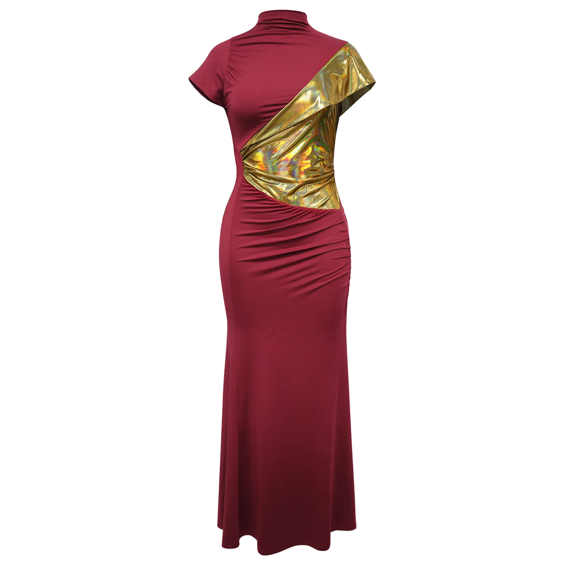 Patchwork Color Gold Maxi Dresses for Woman Spring Summer Short Sleeve Dress Elegant Female Cocktail Dinner Party Vestido
Patchwork Color Gold Maxi Dresses for Woman Spring Summer Short Sleeve Dress Elegant Female Cocktail Dinner Party Vestido