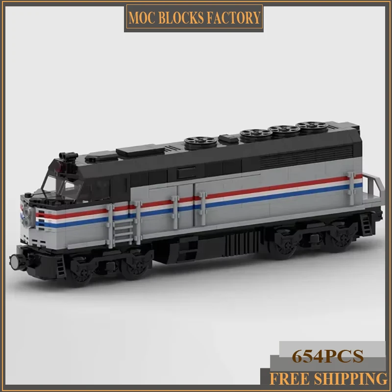 Серия железнодорожных поездов Moc, строительные кирпичи, EMD F40PH, модель поезда, технология строительства, модульный блок, игрушка «сделай сам», праздничные подарки
Серия железнодорожных поездов Moc, строительные кирпичи, EMD F40PH, модель поезда, технология строительства, модульный блок, игрушка «сделай сам», праздничные подарки
