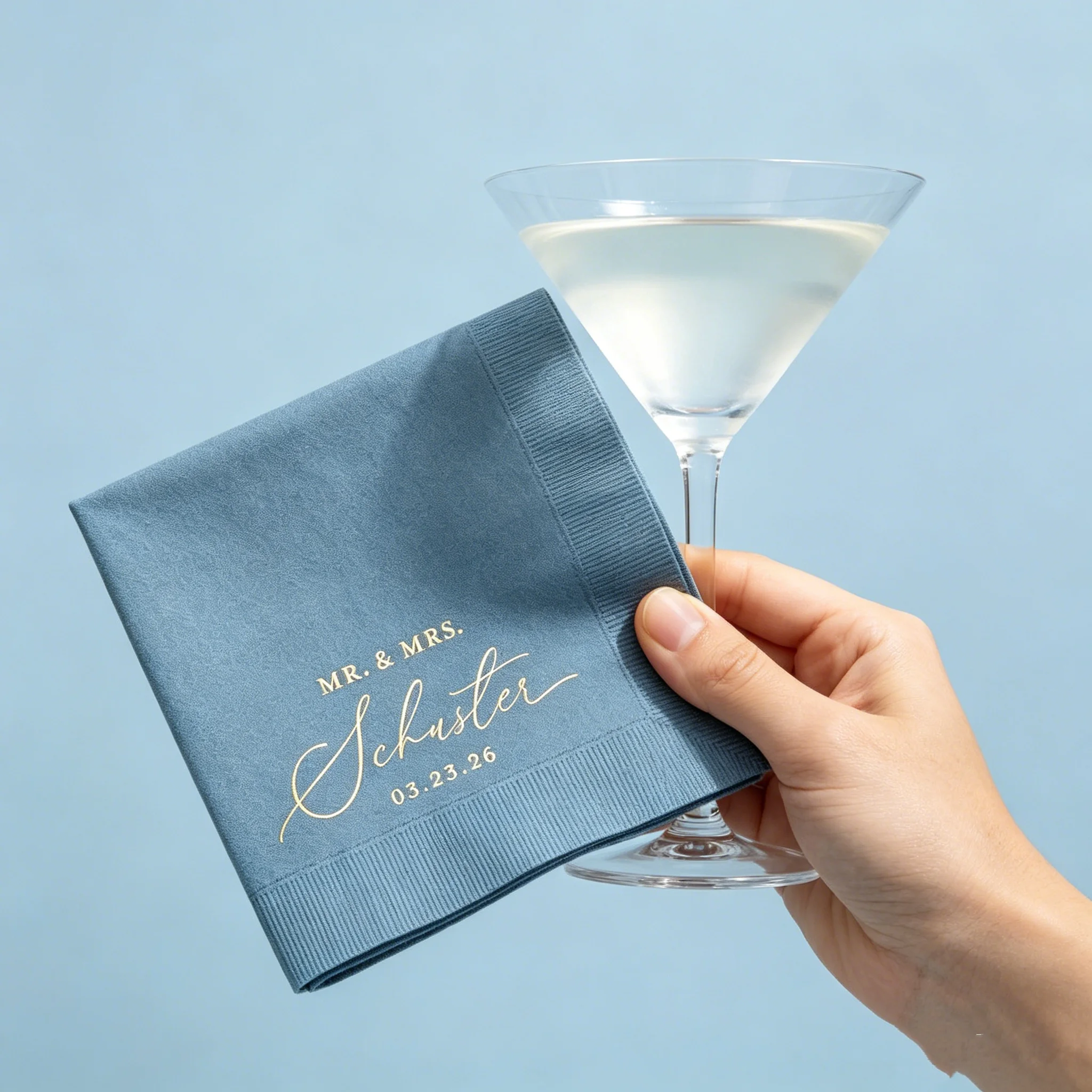 50pcs Custom Wedding Napkins, Mr. & Mrs. Printed Disposable Cocktail Napkins with Personalized Last Name & Date, Multi-Colors Av
50pcs Custom Wedding Napkins, Mr. & Mrs. Printed Disposable Cocktail Napkins with Personalized Last Name & Date, Multi-Colors Av