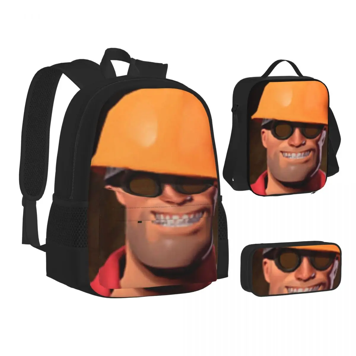 Team Fortress 2 Backpacks Students Bookbag School Bags Kids Rucksack Lunch Bag Pen Bag Three-Piece Set
Team Fortress 2 Backpacks Students Bookbag School Bags Kids Rucksack Lunch Bag Pen Bag Three-Piece Set