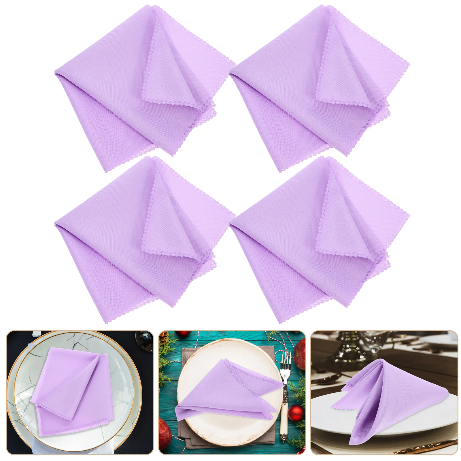 10pcs Cloth Napkins 48x48cm Washable Reusable Solid Color Dinner Party Wedding Buffet Serviette Table Light Weight Polyester
10pcs Cloth Napkins 48x48cm Washable Reusable Solid Color Dinner Party Wedding Buffet Serviette Table Light Weight Polyester