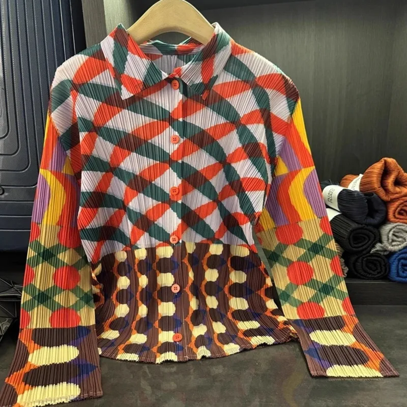 Print Geometric Color-Block Turn-Down Collar Long Sleeve Women's Shirt High-End Niche Design Casual Simple Top 2SNXJ
Print Geometric Color-Block Turn-Down Collar Long Sleeve Women's Shirt High-End Niche Design Casual Simple Top 2SNXJ