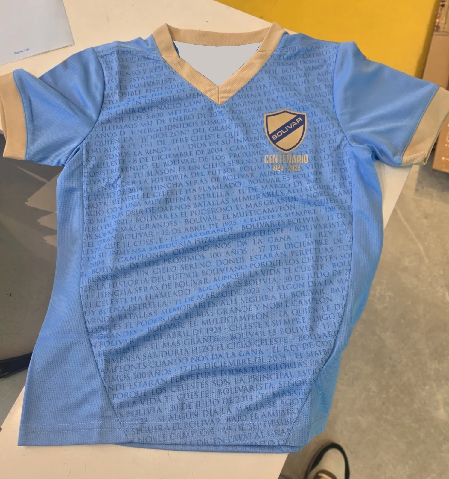 Футболка для мужчин и женщин, быстросохнущая, для детей, клуба Боливар, домашняя форма, Примера Дивisión, Боливия, 25-26
Футболка для мужчин и женщин, быстросохнущая, для детей, клуба Боливар, домашняя форма, Примера Дивisión, Боливия, 25-26