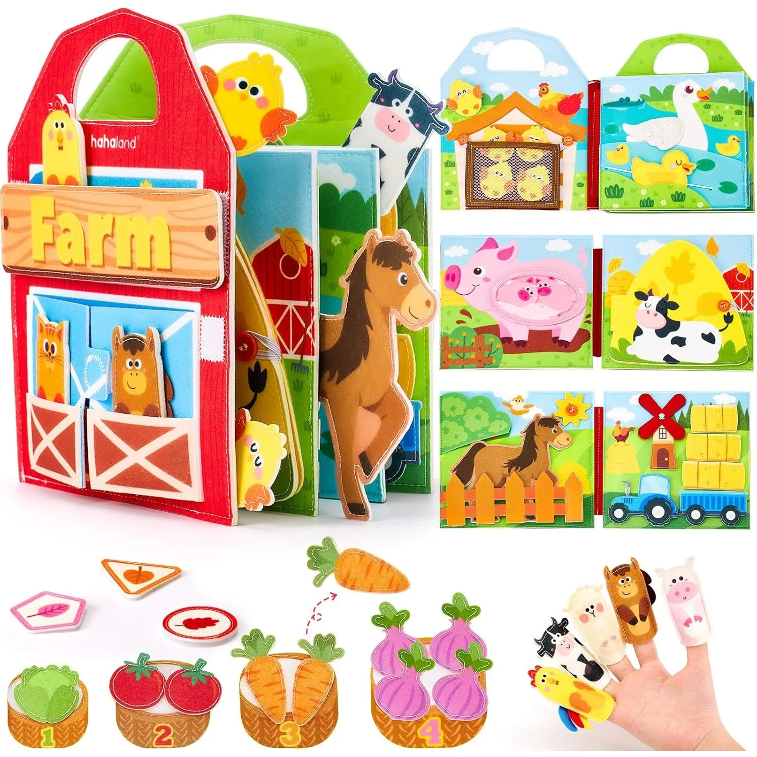 Farm Busy Book for Toddlers Boys Girls Kids Toys Educational Quiet Activity Book Toddler Travel Montessori Toys Birthday Gifts
Farm Busy Book for Toddlers Boys Girls Kids Toys Educational Quiet Activity Book Toddler Travel Montessori Toys Birthday Gifts