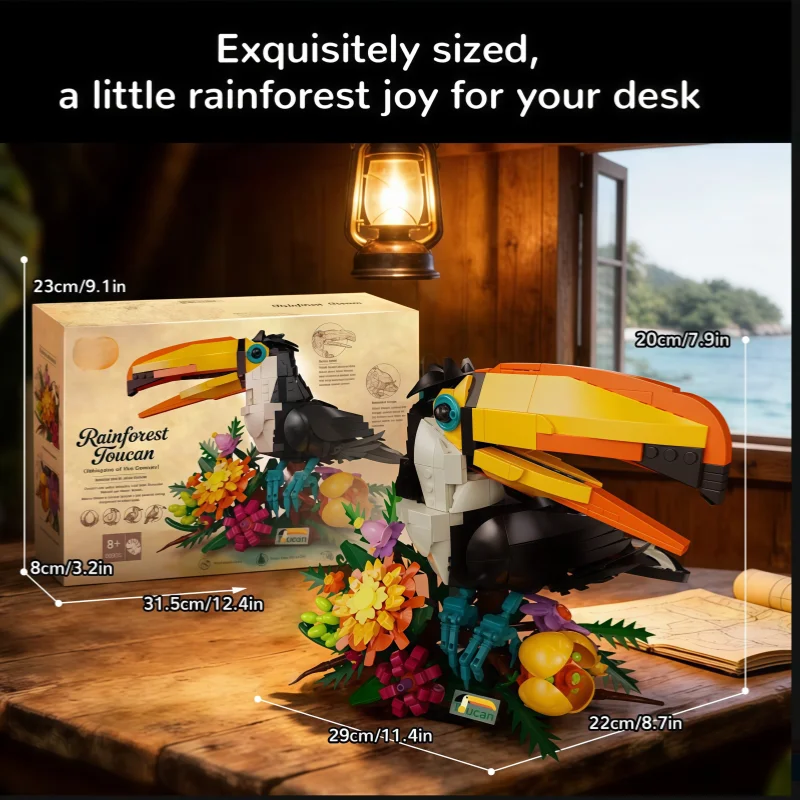 Toucan & Flowers Building Kit, Rainforest Themed Assembly Toy, Perfect Gift for Nature Lovers & Bird Enthusiasts
Toucan & Flowers Building Kit, Rainforest Themed Assembly Toy, Perfect Gift for Nature Lovers & Bird Enthusiasts