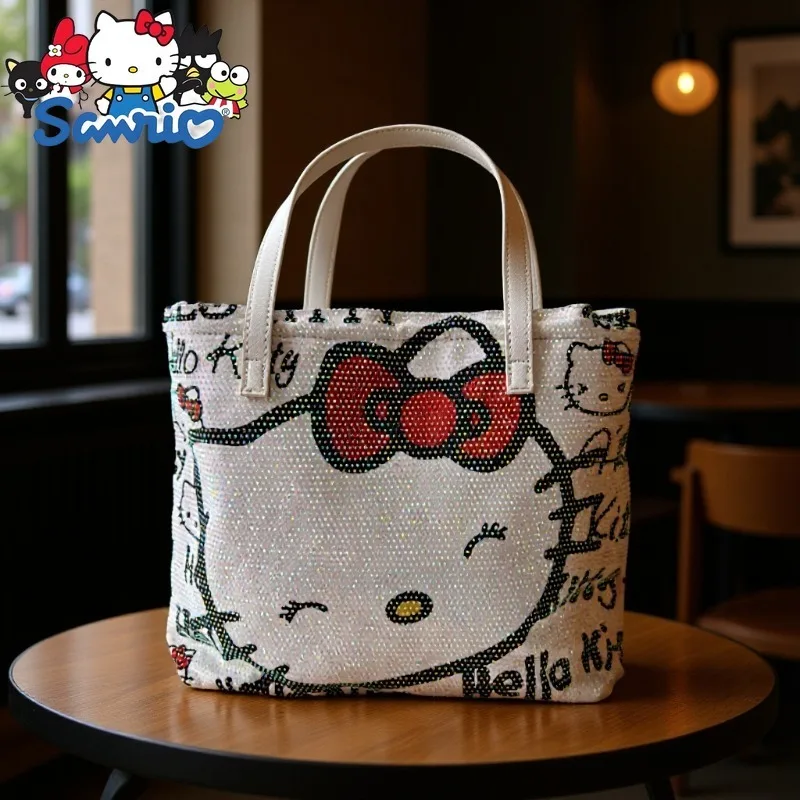 Hello Kitty New Women's Diamond Handbag Shiny Fashion Diamond Women's Shoulder Messenger Bag Cartoon Cute Women's Bag
Hello Kitty New Women's Diamond Handbag Shiny Fashion Diamond Women's Shoulder Messenger Bag Cartoon Cute Women's Bag