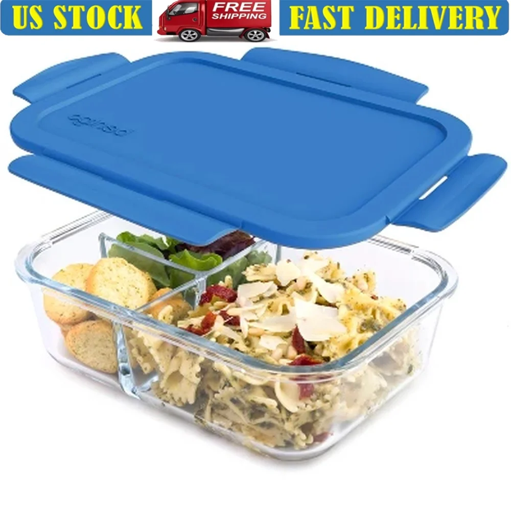 Leak-proof Glass Lunch Box 3 Compartment Airtight Meal Prep Container Dishwasher Safe Stain Odor Resistant Durable Organizer
Leak-proof Glass Lunch Box 3 Compartment Airtight Meal Prep Container Dishwasher Safe Stain Odor Resistant Durable Organizer