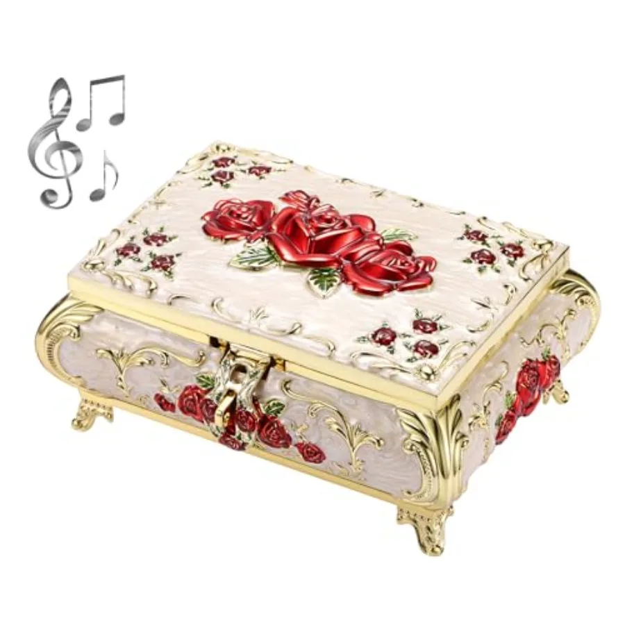 Vintage Music Box, Metal Musical Jewelry Box Keepsake Box, Small Trinket Jewelry Storage Box Gift for Girl Women Tune: You are
Vintage Music Box, Metal Musical Jewelry Box Keepsake Box, Small Trinket Jewelry Storage Box Gift for Girl Women Tune: You are