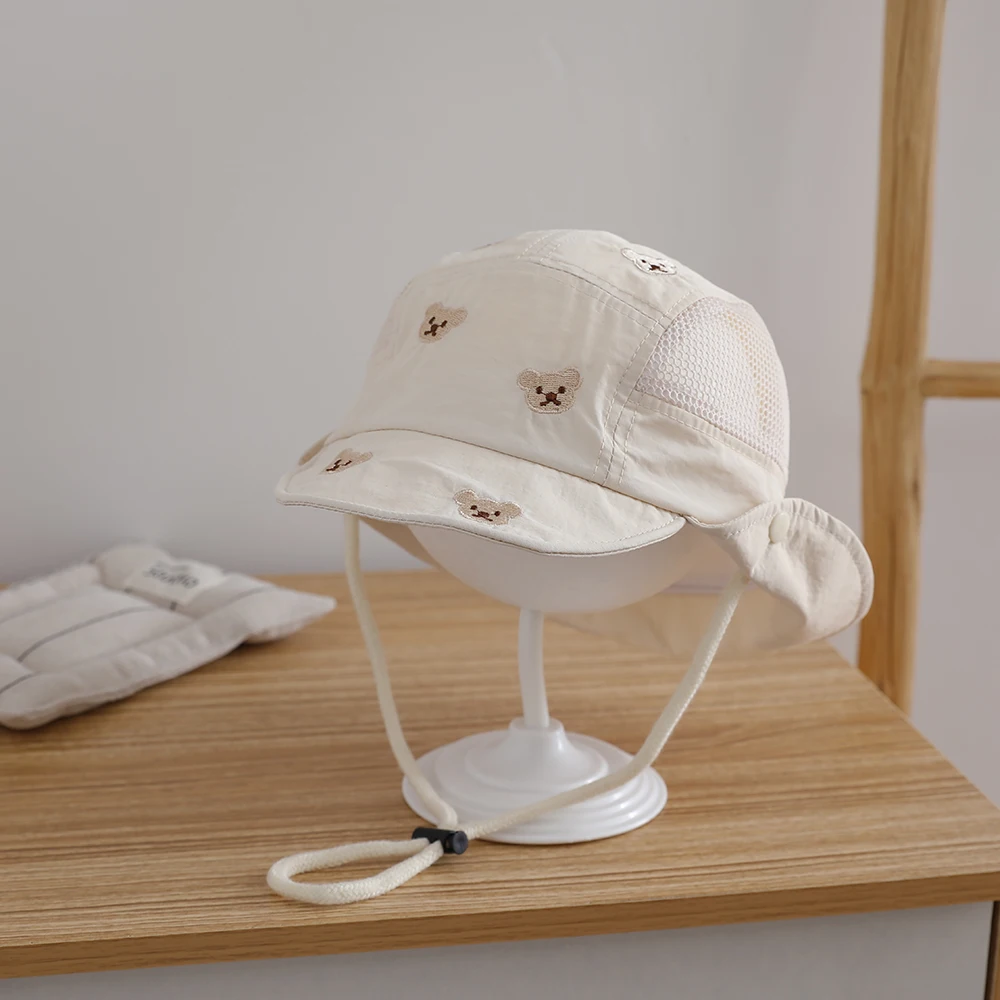 Child's trendy and versatile full-embroidered little bear double-sided breathable mesh fringed cap-style fisherman hat
Child's trendy and versatile full-embroidered little bear double-sided breathable mesh fringed cap-style fisherman hat