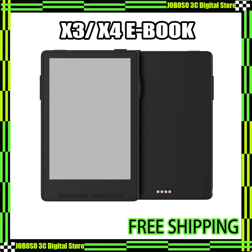 Электронная книга X4 X3 с черным E-Ink экраном 3,7 дюйма, магнитным креплением, легкая, 16 ГБ, 259 PPI, портативная, с защитным чехлом
Электронная книга X4 X3 с черным E-Ink экраном 3,7 дюйма, магнитным креплением, легкая, 16 ГБ, 259 PPI, портативная, с защитным чехлом