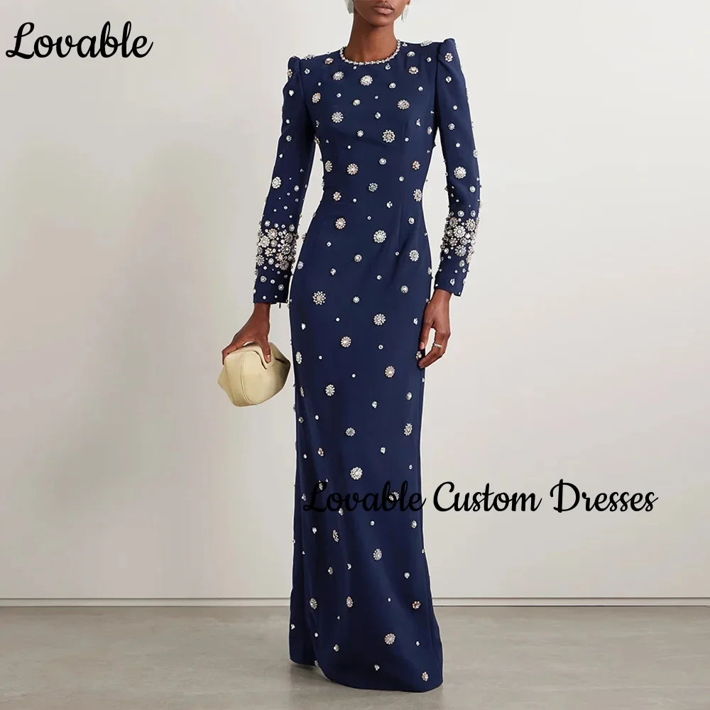 Customized Prom Dresses 2025 Column Scoop Neckline Split Floor-Length Luxury Evening Dresses Beadings Zipper Up Long Sleeves
Customized Prom Dresses 2025 Column Scoop Neckline Split Floor-Length Luxury Evening Dresses Beadings Zipper Up Long Sleeves