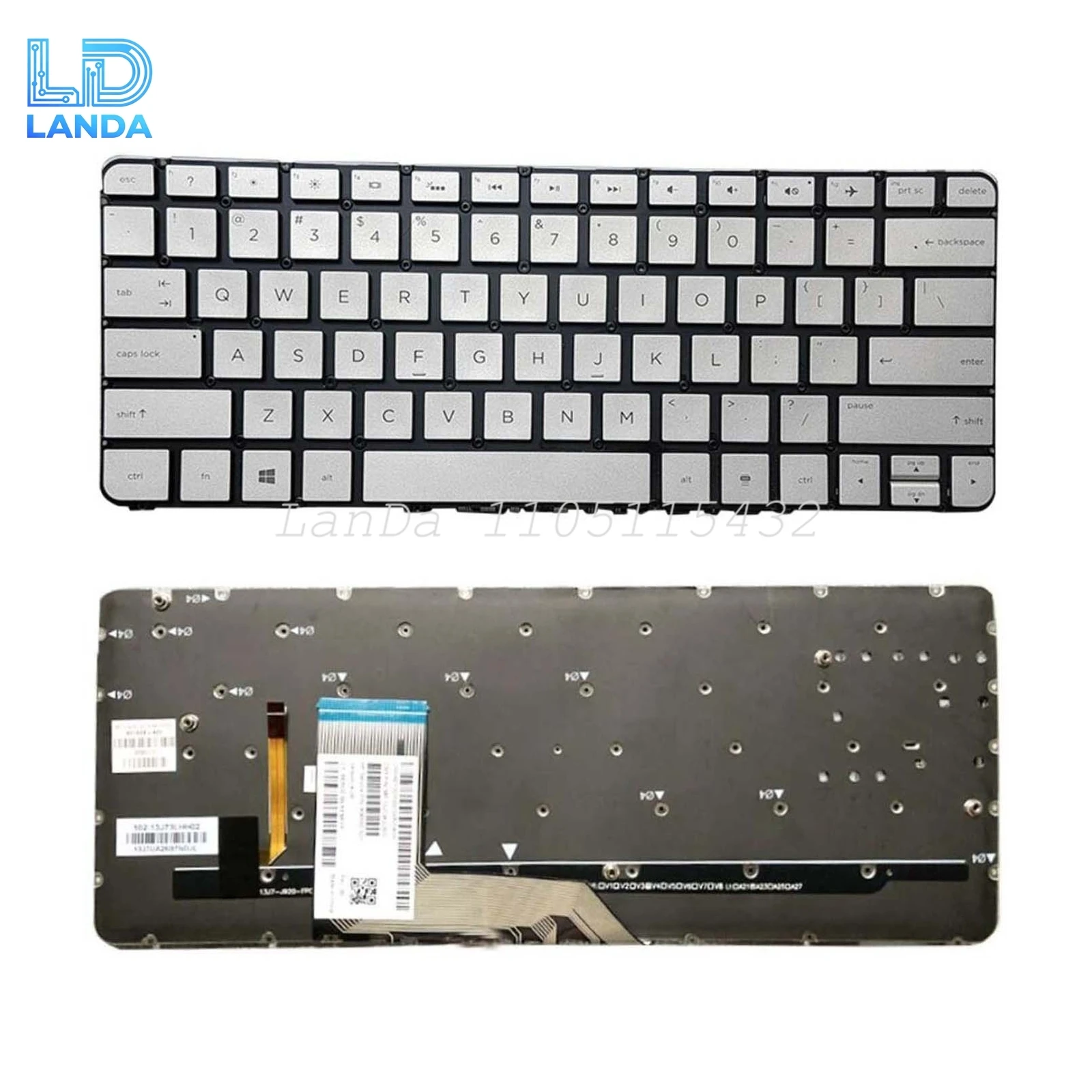 Клавиатура для HP Spectre X360 13-4000 13-4001 13T-4000 TPN-Q157 Silver US с подсветкой
Клавиатура для HP Spectre X360 13-4000 13-4001 13T-4000 TPN-Q157 Silver US с подсветкой