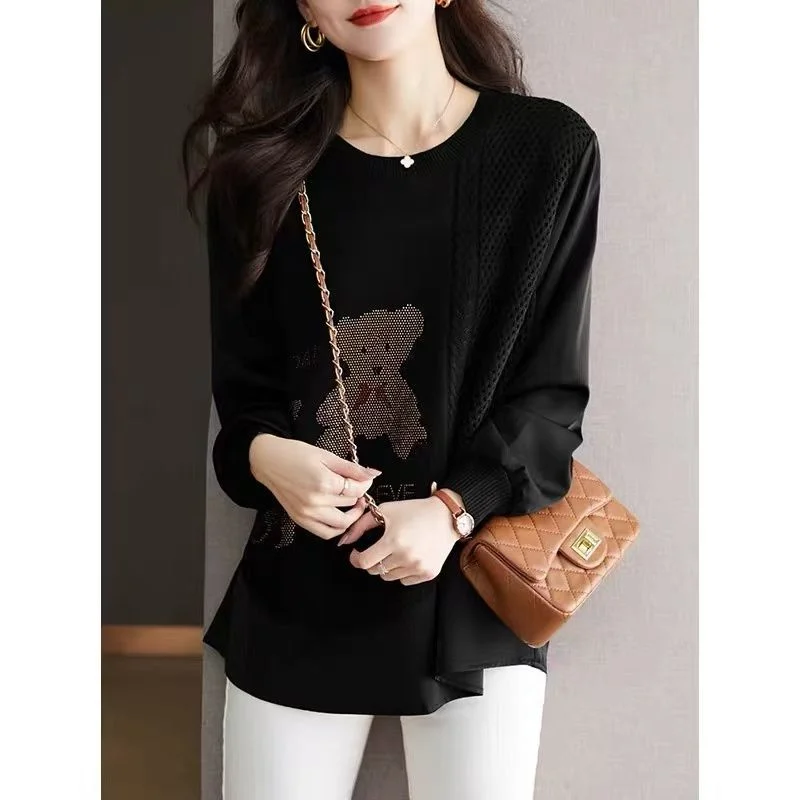 Two-piece Spring and Autumn Holiday Shirts New Diamond-encrusted Loose Casual Slim Versatile Stylish Vest Tops
Two-piece Spring and Autumn Holiday Shirts New Diamond-encrusted Loose Casual Slim Versatile Stylish Vest Tops