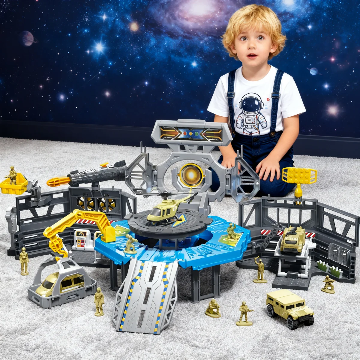 Children's Transforming Command Center Toy Set Includes an Airplane Parking Lot Building, 3 Cars, and 1 Helicopter. Suitable for Children over 3 Years Old, It Stimulates Imagination and Develops Hands-On Skills. It Is a Great Gift for Christmas, Halloween
Children's Transforming Command Center Toy Set Includes an Airplane Parking Lot Building, 3 Cars, and 1 Helicopter. Suitable for Children over 3 Years Old, It Stimulates Imagination and Develops Hands-On Skills. It Is a Great Gift for Christmas, Halloween