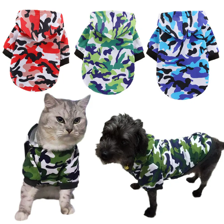 Camouflage Cat Clothes Hoodies Cool Pet Dog Clothing Gatos Hoody Sweater for Small Medium Cats Dogs Casual Spring Autumn XS-XXL
Camouflage Cat Clothes Hoodies Cool Pet Dog Clothing Gatos Hoody Sweater for Small Medium Cats Dogs Casual Spring Autumn XS-XXL