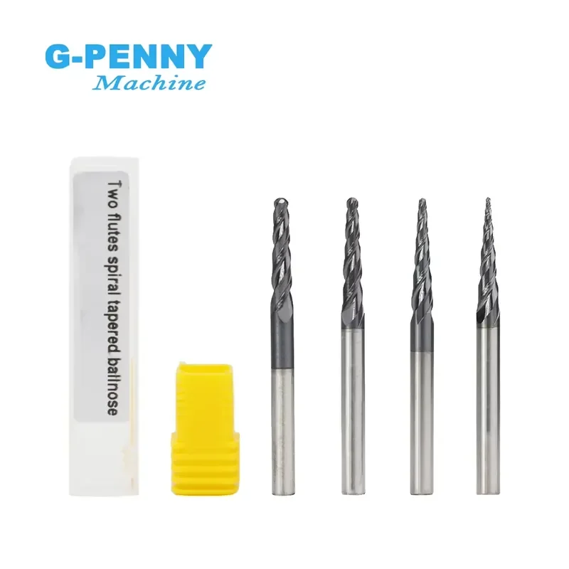 Customization Tapered Ball Nose End Mill R0.25/0.5/0.75/1.0 D=3.175 CNC Solid Carbide Coated Milling Cutter
Customization Tapered Ball Nose End Mill R0.25/0.5/0.75/1.0 D=3.175 CNC Solid Carbide Coated Milling Cutter