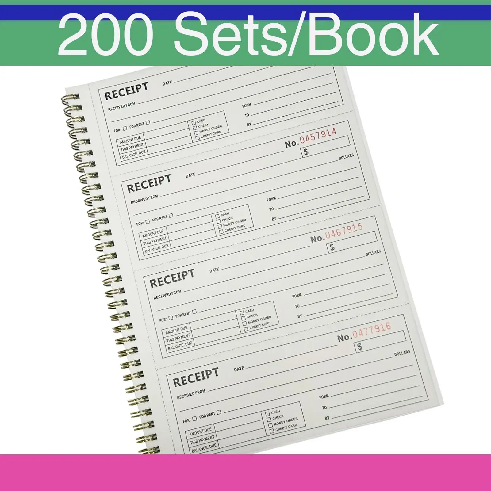 Rent Receipt Book Portable Spiral Bound Notary Supplies Payment Receipt Books 2 Part Carbonless For Business Office Record
Rent Receipt Book Portable Spiral Bound Notary Supplies Payment Receipt Books 2 Part Carbonless For Business Office Record