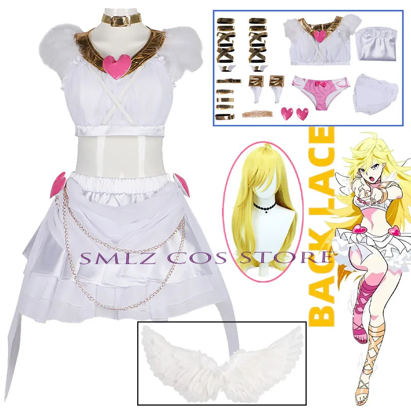 Panty & Stocking Anarchy With Garterbelt Cosplay Costume Lolita Fancy Dress Angel Wing Gown Halloween Party Play Clothes Outfit
Panty & Stocking Anarchy With Garterbelt Cosplay Costume Lolita Fancy Dress Angel Wing Gown Halloween Party Play Clothes Outfit