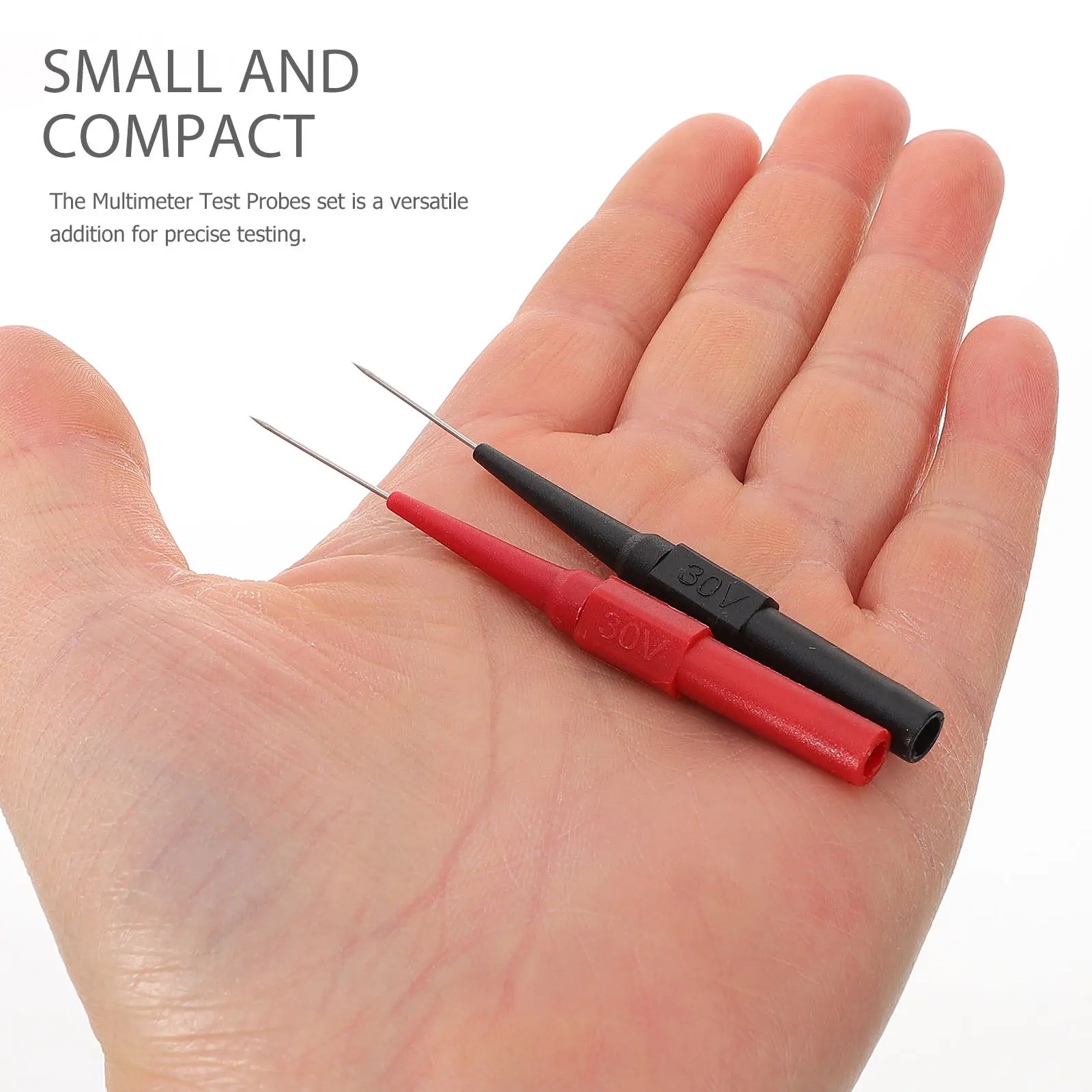 6Pcs Multimeter Test Probes Copper Piercing Needle 0.7mm Set Straight Angled Wire Testing Automotive Electrical Diagnostic Pin
6Pcs Multimeter Test Probes Copper Piercing Needle 0.7mm Set Straight Angled Wire Testing Automotive Electrical Diagnostic Pin