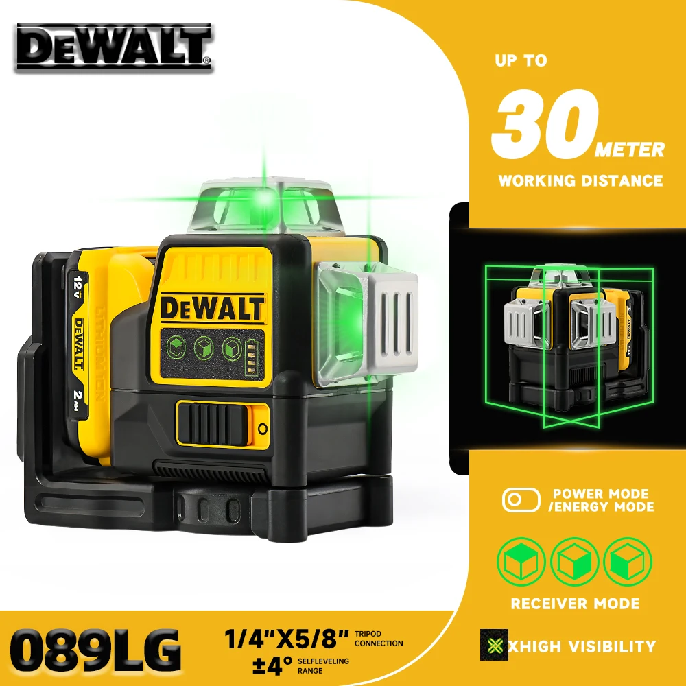 DEWALT DW089LG Лазерный уровень 12 В, 3 стороны * 360 градусов, вертикальный, 12 линий, самовыравнивающийся, горизонтальные и вертикальные инструменты с перекрестной линией
DEWALT DW089LG Лазерный уровень 12 В, 3 стороны * 360 градусов, вертикальный, 12 линий, самовыравнивающийся, горизонтальные и вертикальные инструменты с перекрестной линией