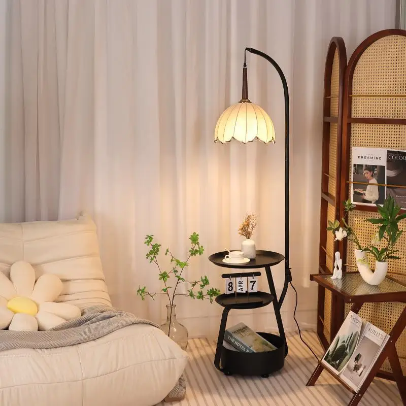 Medieval style living room fishing floor lamp next to the sofa French retro bedroom bedside table shelf integrated desk lamp
Medieval style living room fishing floor lamp next to the sofa French retro bedroom bedside table shelf integrated desk lamp