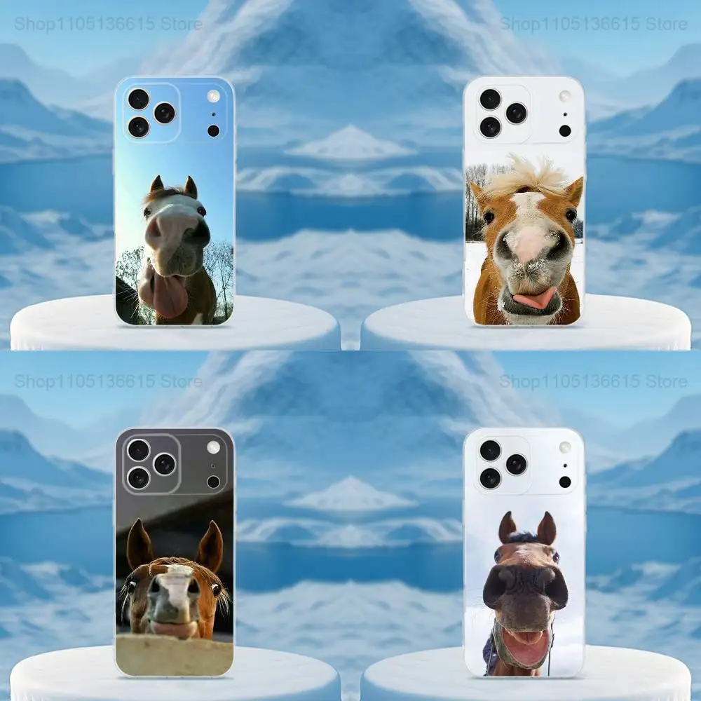 Funny Expressions Horse Phone Case For iPhone 16,15,14,13,12,11,17 Pro,Max,Plus,X,XS,XR,SE,Air Mini Transparent Soft Cover
Funny Expressions Horse Phone Case For iPhone 16,15,14,13,12,11,17 Pro,Max,Plus,X,XS,XR,SE,Air Mini Transparent Soft Cover