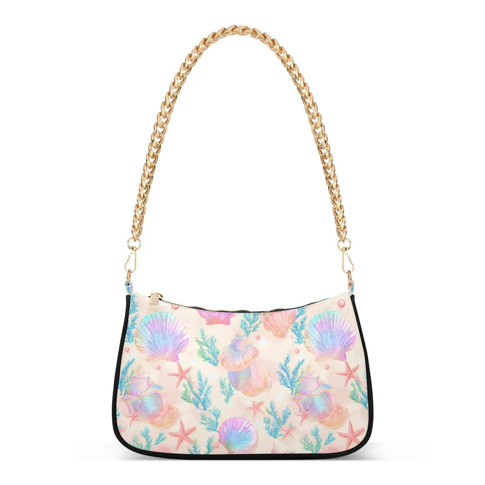 Women's Shoulder Bag New Trend All-match Shoulder Bag Shell print Chain Handbag Female Fashion Texture Mobile phone bag
Women's Shoulder Bag New Trend All-match Shoulder Bag Shell print Chain Handbag Female Fashion Texture Mobile phone bag