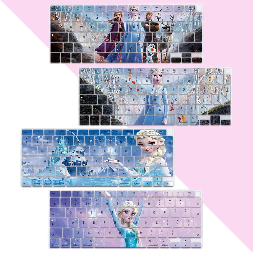 Cute Anime Frozen Princess Elsa EU Layout Color Print Soft Silicone Keyboard Cover For Macbook 2020 Air A2179 A2337
Cute Anime Frozen Princess Elsa EU Layout Color Print Soft Silicone Keyboard Cover For Macbook 2020 Air A2179 A2337