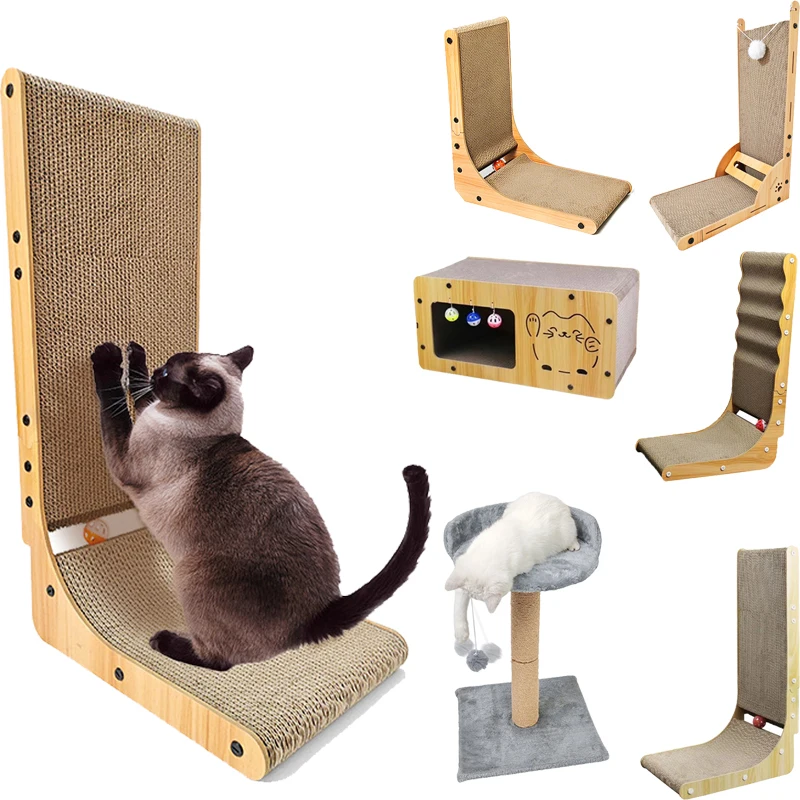 L-Type Wooden Cat Scratching Board Vertical Wear-resistant Cat Scratching Board Detachable Wear-resistant Kitten Cat Scratch Toy
L-Type Wooden Cat Scratching Board Vertical Wear-resistant Cat Scratching Board Detachable Wear-resistant Kitten Cat Scratch Toy