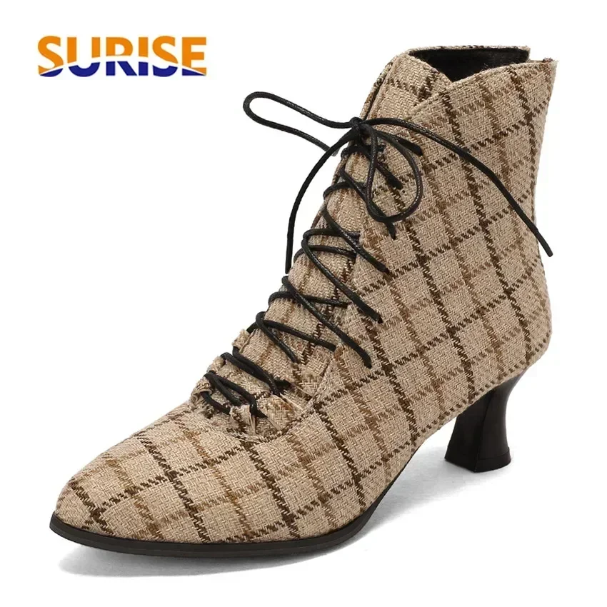 Модные женские ботильоны на осень-зиму, черные и красные, из искусственной замши, на высоком каблуке-рюмочке, винтажные, для вечеринок, с острым носком, на шнуровке, короткие.
Модные женские ботильоны на осень-зиму, черные и красные, из искусственной замши, на высоком каблуке-рюмочке, винтажные, для вечеринок, с острым носком, на шнуровке, короткие.