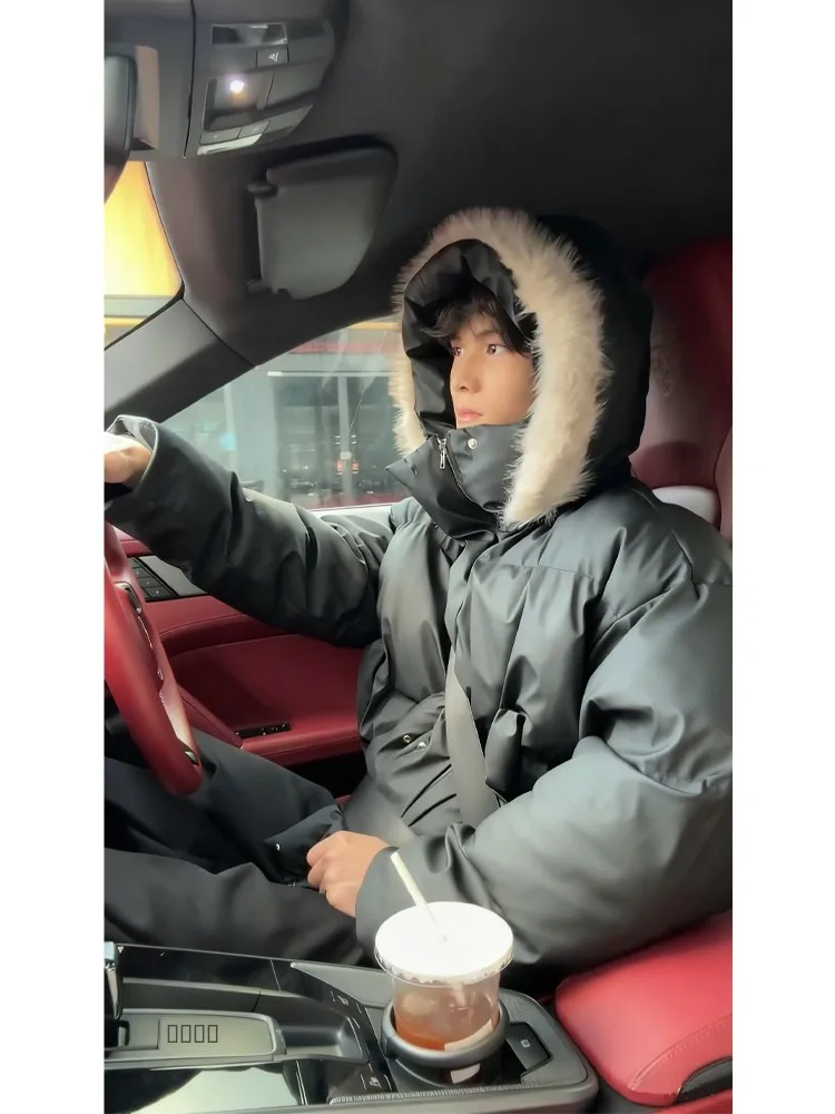 Cleanfit Men's ort Thiened Warmth Fur Collar down Jaet Couple's Bread Sle Cotton Outerwear Bla Retro Sle Casual Wear
Cleanfit Men's ort Thiened Warmth Fur Collar down Jaet Couple's Bread Sle Cotton Outerwear Bla Retro Sle Casual Wear