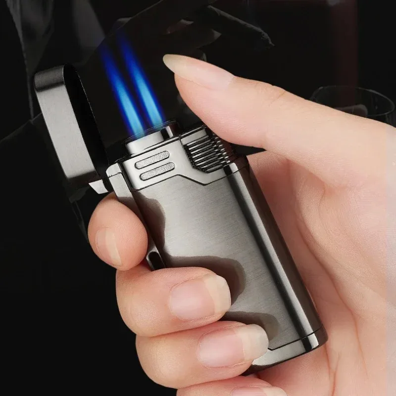 With Keychain Torch Turbine Lighter Jet Butane Blue Fire Cigar gas Lighter Cigarette Lighter 1300 C Butane Windproof Lighters
With Keychain Torch Turbine Lighter Jet Butane Blue Fire Cigar gas Lighter Cigarette Lighter 1300 C Butane Windproof Lighters