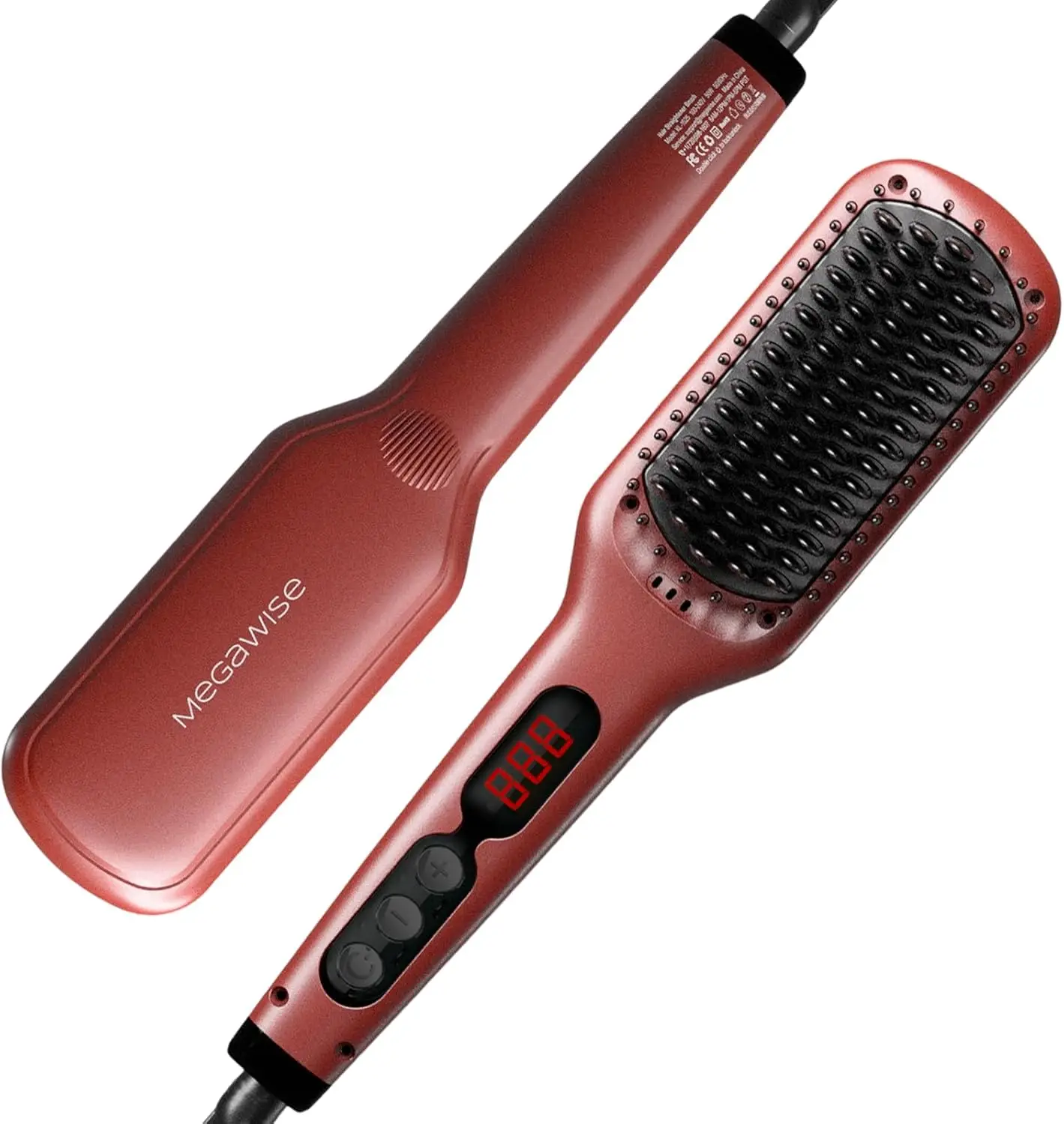 Hair Straightener Brush Pro, Fast Heating Ceramic Ionic Brush for Smooth Frizz-Free Hair, Safe Anti-Scald Design, Dual Voltage T
Hair Straightener Brush Pro, Fast Heating Ceramic Ionic Brush for Smooth Frizz-Free Hair, Safe Anti-Scald Design, Dual Voltage T
