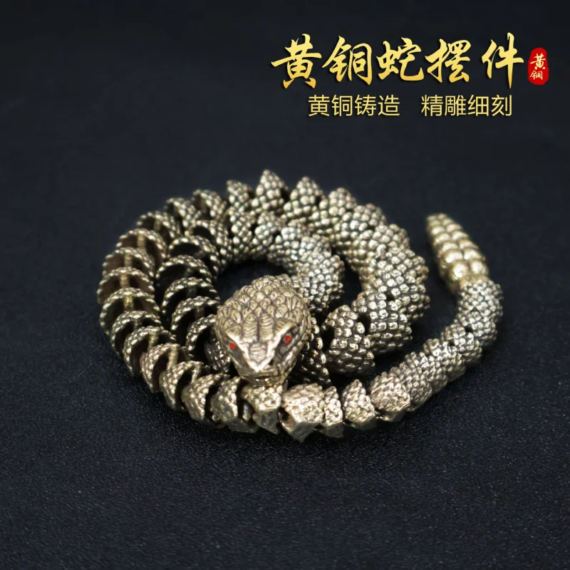 Brass Vintage Distressed 3D Rattlesnake Movable Retro Dragon Snake Ornament 3D Craft Desktop Tea Pet Gift
Brass Vintage Distressed 3D Rattlesnake Movable Retro Dragon Snake Ornament 3D Craft Desktop Tea Pet Gift