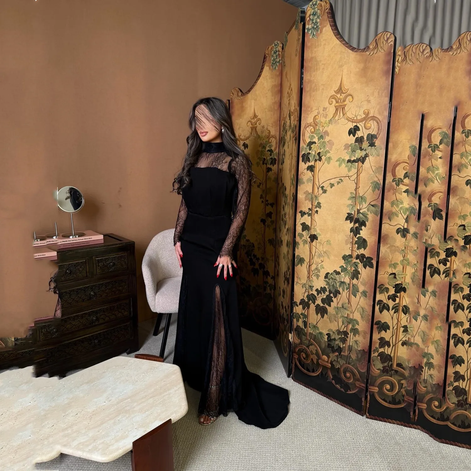 Lucy Dresses Gala Black Elegant Women's Dresses for Wedding Party Lace Women Evening Dress Customized Платье Вечернее Side Slit
Lucy Dresses Gala Black Elegant Women's Dresses for Wedding Party Lace Women Evening Dress Customized Платье Вечернее Side Slit