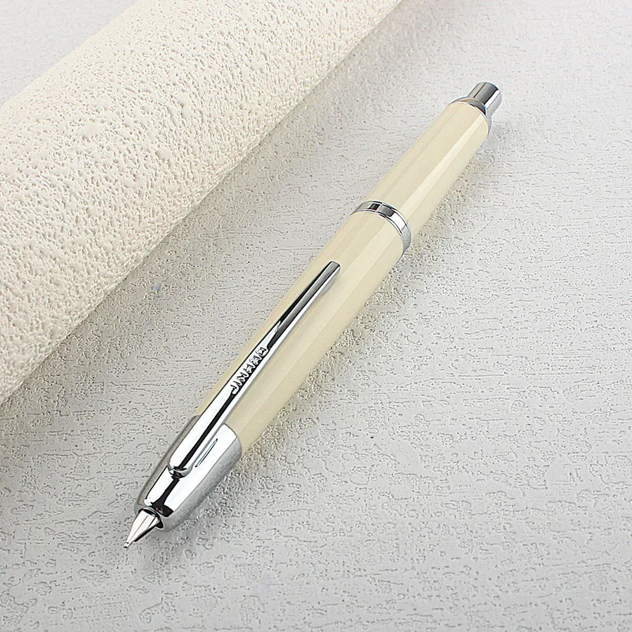 Jinhao 20 Press Retractable Ivory White Fountain Pen EF/F Nib with Converter Resin Writing Gift Pen
Jinhao 20 Press Retractable Ivory White Fountain Pen EF/F Nib with Converter Resin Writing Gift Pen