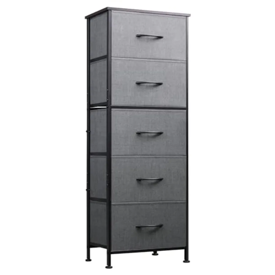Fabric Dresser, 5-Drawer Tall Dressers for Bedroom, Storage Dresser Organizer with Fabric Bins, Wood Top, Sturdy Steel Frame, C
Fabric Dresser, 5-Drawer Tall Dressers for Bedroom, Storage Dresser Organizer with Fabric Bins, Wood Top, Sturdy Steel Frame, C