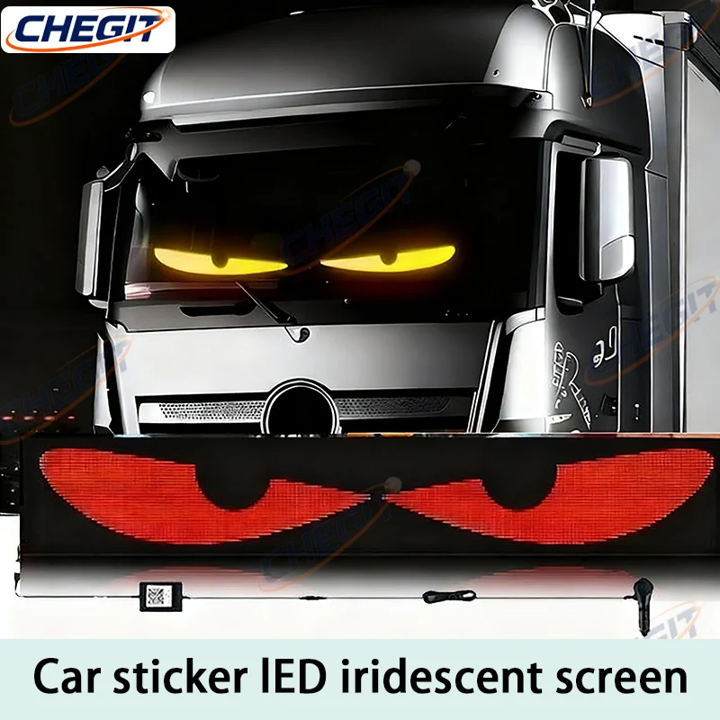 Devil Eyes LED Sign for Trucks APP Control Programmable Scrolling Billboard Custom Text Advertising Display for Car Decoration
Devil Eyes LED Sign for Trucks APP Control Programmable Scrolling Billboard Custom Text Advertising Display for Car Decoration