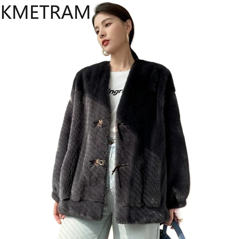 KMETRAM Natural Mink Fur Jacket Women Fashion Loose Winter Fur Jacket High Quality Real Fur Coat Woman Clothes 2026 casaco pele
KMETRAM Natural Mink Fur Jacket Women Fashion Loose Winter Fur Jacket High Quality Real Fur Coat Woman Clothes 2026 casaco pele