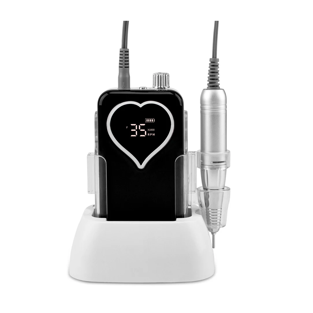 Nail Supplier Heart Shape 35000RPM Portable Rechargeable Nail Drill Machine with Brushless Motor
Nail Supplier Heart Shape 35000RPM Portable Rechargeable Nail Drill Machine with Brushless Motor
