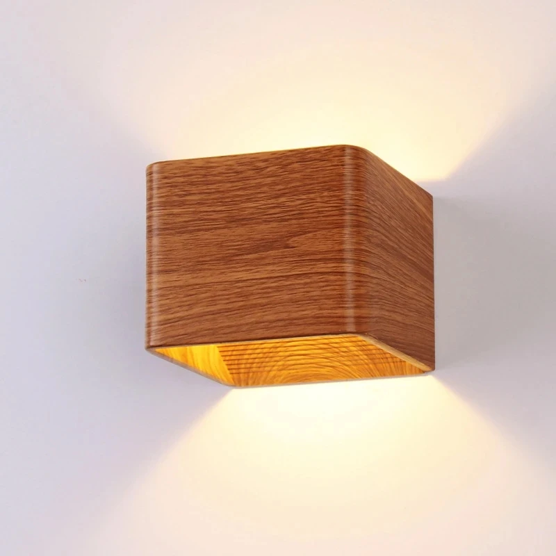 Modern Wall Lamp Led Luminous Bedside Sconce Wood Grain Bedroom Living Aisle Corridor Restaurant Hotel Background Decor Light
Modern Wall Lamp Led Luminous Bedside Sconce Wood Grain Bedroom Living Aisle Corridor Restaurant Hotel Background Decor Light